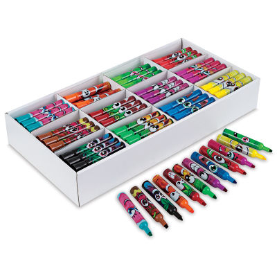 WeVeel Scentos Scented Markers - Class pack of 192 Chisel Tip Markers with 12 markers removed
