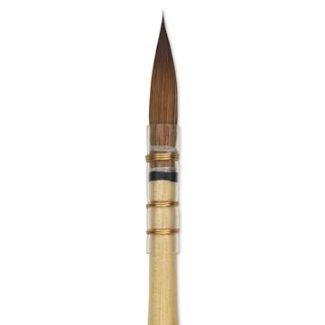 Open in modal -  Da Vinci Artissimo Kolinsky Red Sable Brush - Quill, Size 0, close-up