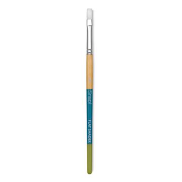 Open in modal - Princeton Snap! White Taklon Brush - Flat Shader, Short Handle, Size 6