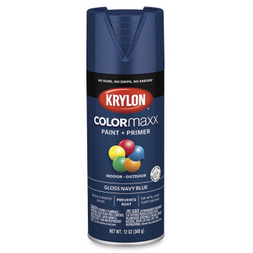 Krylon Colormaxx Spray Paint - Navy Blue, Gloss, 12 oz
