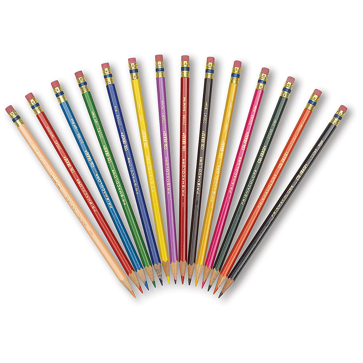 Vermilion 20042-12PC Prismacolor Col-erase Erasable Colored Pencil 