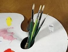 Rinsing Brushes without Solvents