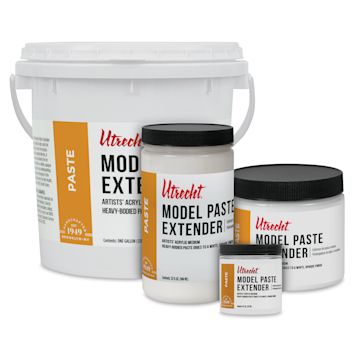 Open in modal - Utrecht Artists' Acrylic Model Paste Extender, various container sizes