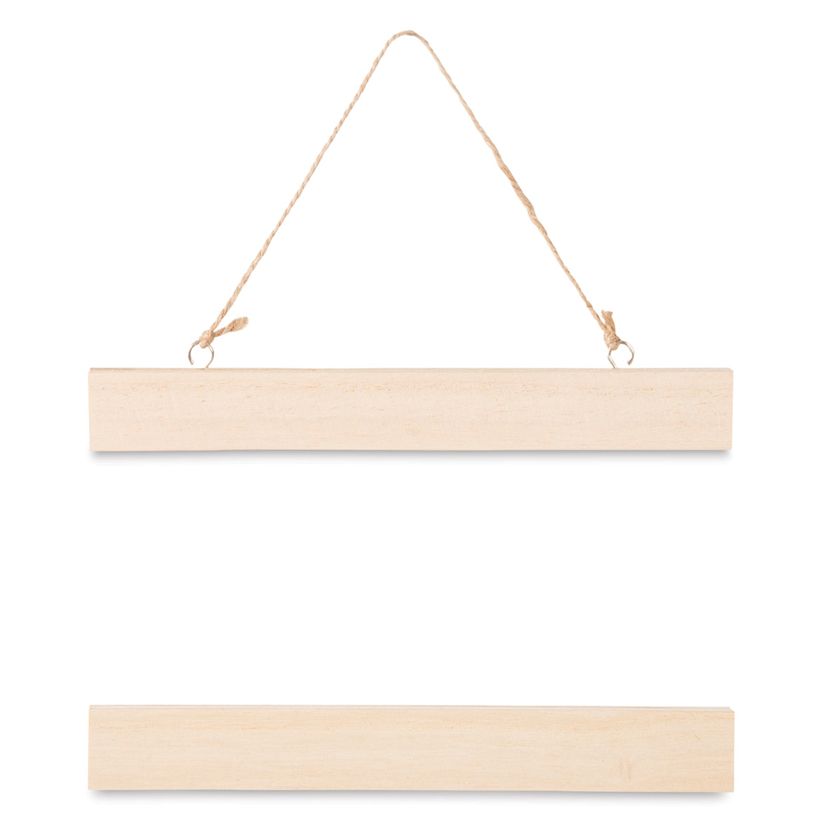Unfinished Wood Wall Art Hanger BLICK Art Materials