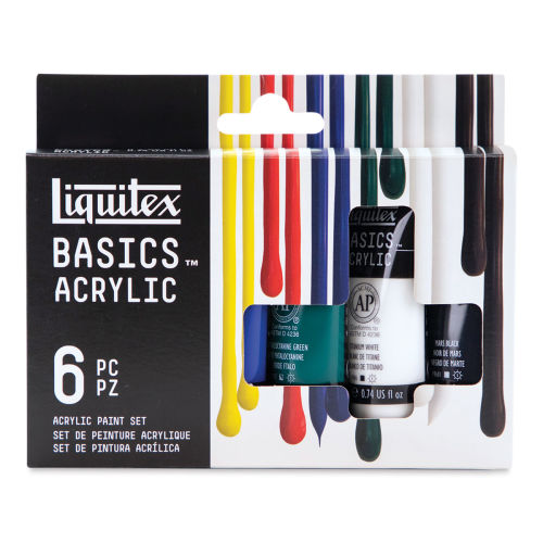 Liquitex Basics Acrylic Set - Set of 6, 0.74 oz Tubes