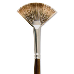Silver Brush Monza Synthetic Mongoose Brush - Fan, Size 4