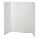 Pacon Colored Trifold Presentation Board - 48" x 36", White
