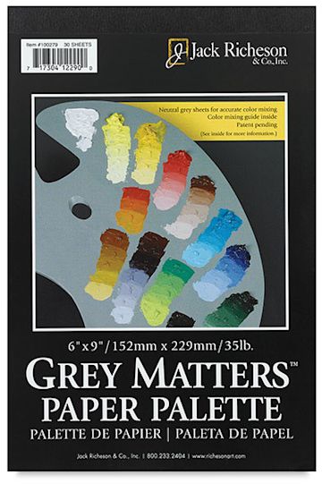 Open in modal - Gray Paper Palette, 30 Sheets  Front Cover of Pad