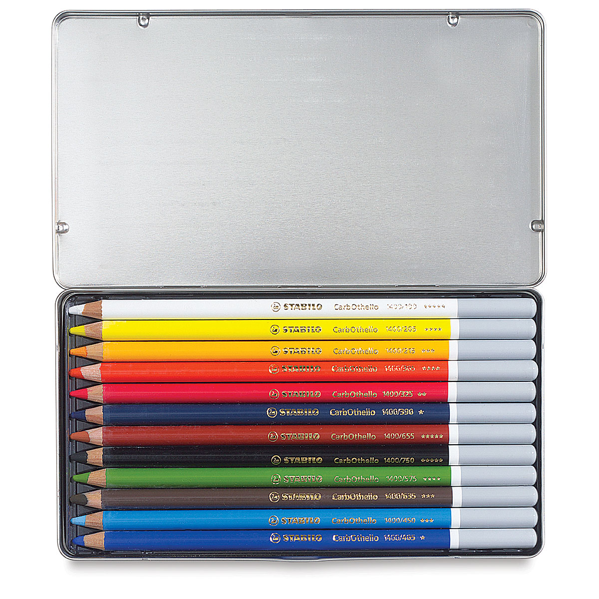  Chalk-Pastel Pencil - STABILO CarbOthello - ARTY+ - Tin of 60 -  Assorted Colors