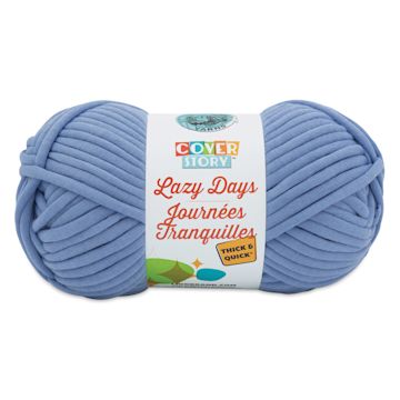 Open in modal - Lion Brand Cover Story Lazy Days Thick & Quick Yarn - Faded Denim, 125 yards