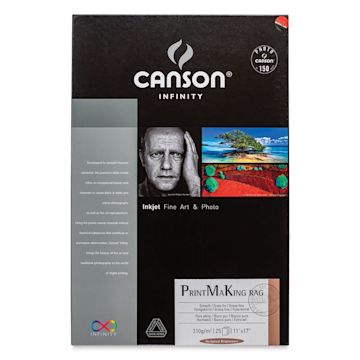 Open in modal - Canson Infinity PrintMaKing Rag Paper - 11" x 17", Pkg of 25