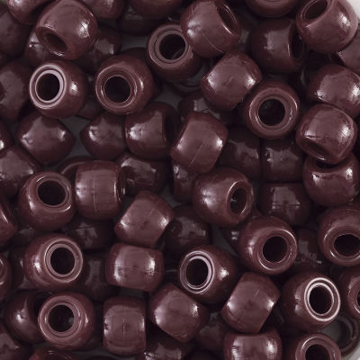 Creativity Street Pony Beads - Closeup of a mass of Brown beads