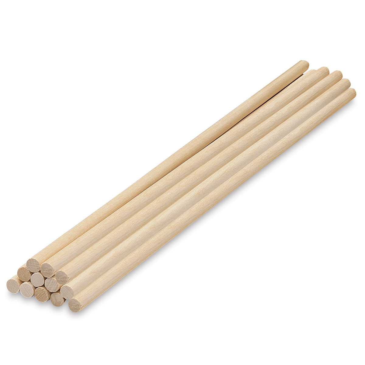 Wood Square Dowel Rods 1/4-inch x 12 Pack of 100 Wooden Craft