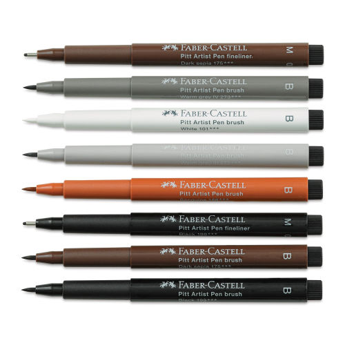 Pitt Pastel pencil, set of 3, brown