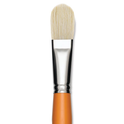 Isabey Chungking Interlocking Bristle Brush - Filbert, Long Handle, Size 12