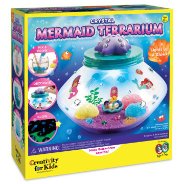 Creativity for Kids Crystal Terrarium Kit - Mermaid (front of packaging)