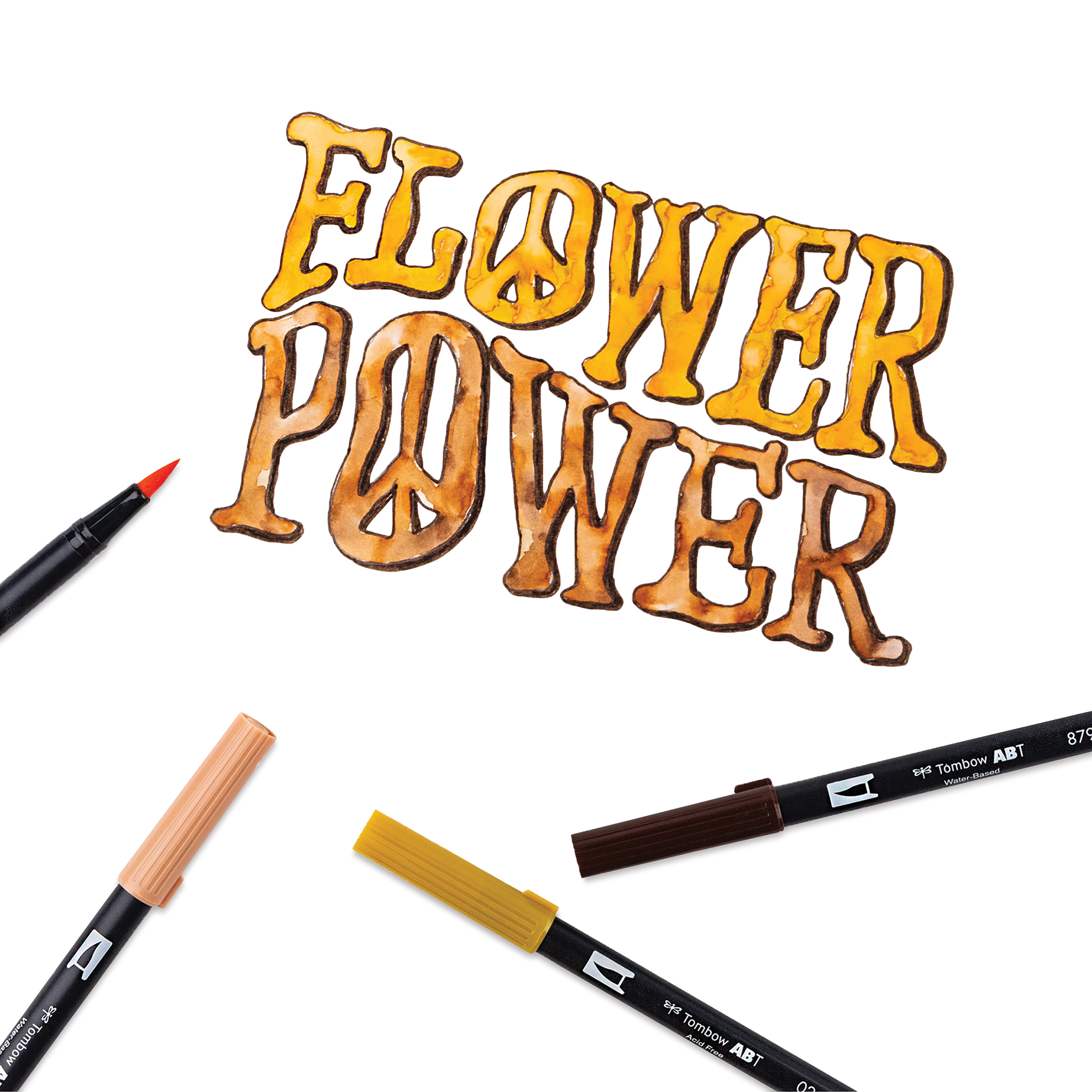 Tombow Dual Brush Pen - 20 Pen Set - Neutral Palette