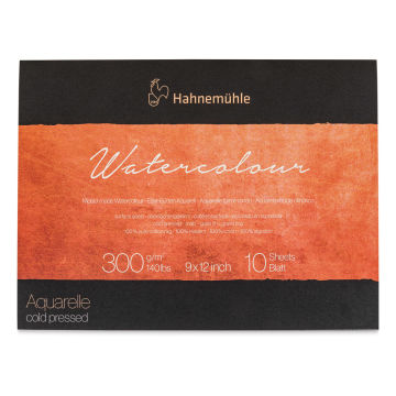 Hahnemühle The Collection Watercolor Block - Cold Press, 9" x 12", 140 lb, 10 Sheets front cover