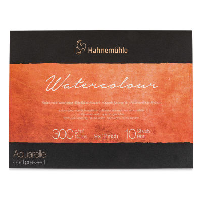 Hahnemühle The Collection Watercolor Block - 9" x 12", 140 lb, 10 Sheets (front cover)