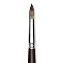 Escoda Vintage Synthetic Brush - Round Pointed, Long  Handle, Size 14