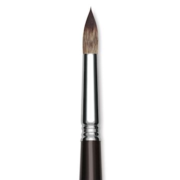 Open in modal - Escoda Vintage Synthetic Brush - Round Pointed, Long  Handle, Size 14