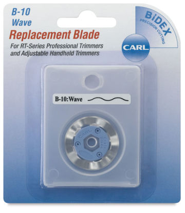 Rotary Trimmer Replacement Blades - Package of Single Long Wave Blade