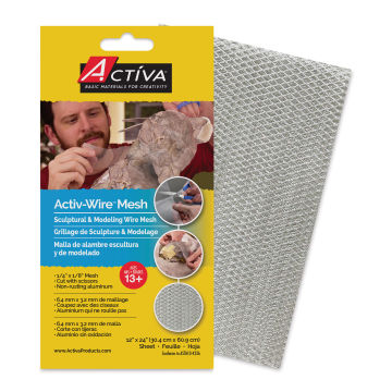 Activa Activ-Wire Mesh Sculptural & Modeling Wire Mesh - Large Weave, 12" x 24"