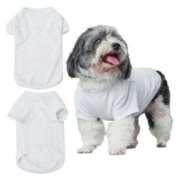 Craft Express Sublimation Printing Pet Product - Pet T-Shirt, X-Large, Pkg of 2 (out of packaging, dog wearing shirt)