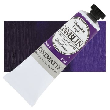 Gamblin FastMatte Alkyd Oil Color - Dioxazine Purple, 37 ml tube