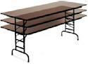 Correll Melamine Folding Table - Adjustable Height