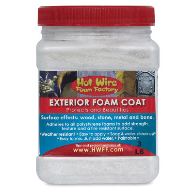 Hot Wire Foam Factory Foam Coat - Front view of Exterior Foam Coat Tub