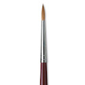 Da Vinci Kolinsky Red Oil Sable Brush - Round, Long Handle, Size 8