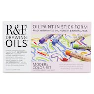 R&F Drawing Oil Sticks - Set of 6, Modern Colors, 12 ml
