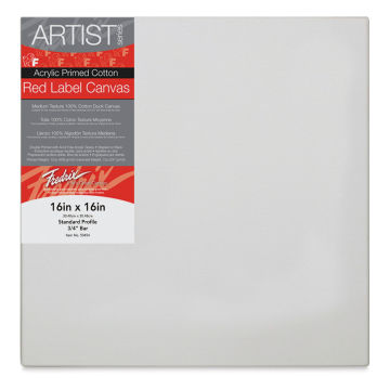Fredrix Red Label Cotton Canvas - 16" x 16", 3/4" Profile