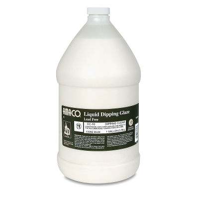 Amaco Lead-Free Low Fire Dipping Glaze - Clear Gallon jug shown