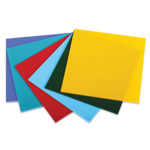Oceanside Glass Fusible Glass Sheets - Opalescent Colors, 6 x 6, Pkg of 6
