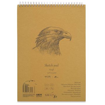 Open in modal - SMLT Arts Kraft Wirebound Sketch Pad - 8-1/4" x 11-3/4", 60 Sheets