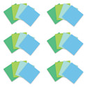 Post-it Recycled Super Sticky Notes - Oasis Collection, 3" x 3", Pkg of 24