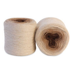 HiKoo Concentric Yarn - Shades of Brown, 437 yards