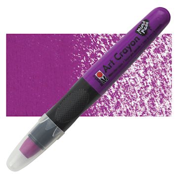 Open in modal - Marabu Art Crayon - Raspberry 005 crayon and swatch