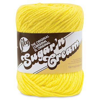 Open in modal - Lily Sugar N' Cream Yarn - 2.5 oz, 4-Ply, Sunshine