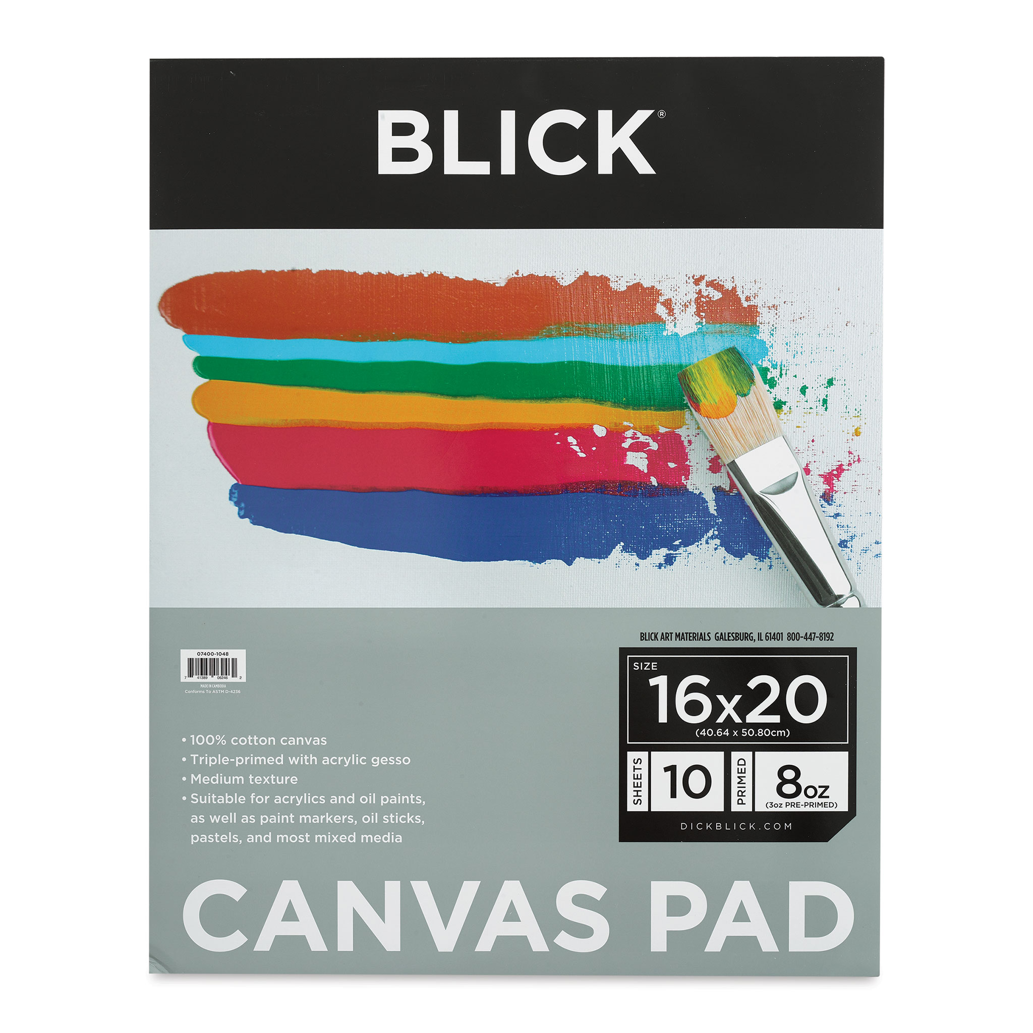 Painting Canvas Panels Multi pack of 7, 100% Cotton Artist Canvas