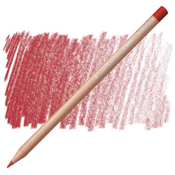 Open in modal - Caran d'Ache Luminance Colored Pencil - Scarlet pencil and swatch