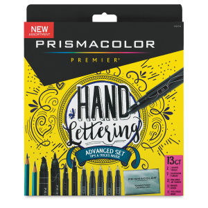 Prismacolor Hand Lettering Set - Advanced, 13-Piece Set (front of package)