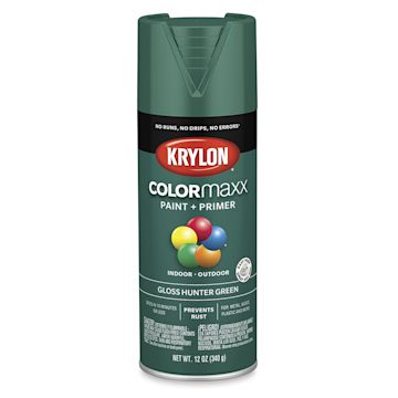 Open in modal - Krylon Colormaxx Spray Paint - Hunter Green, Gloss, 12 oz