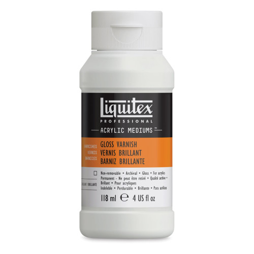 Liquitex Acrylic Varnish - Gloss, 4 oz bottle