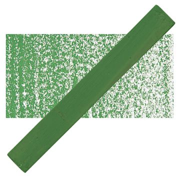 Open in modal - Holbein Artists’ Oil Pastel - Sap Green 1 oil pastel and swatch