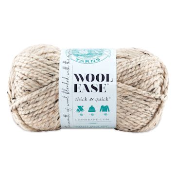 Open in modal - Lion Brand Wool Ease Thick & Quick Yarn - Oatmeal, 106 yds