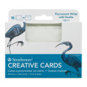 Strathmore Creative Cards and Envelopes - Fluorescent White/White Deckle, Box of 10