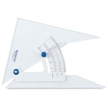 Open in modal - Staedtler Mars Adjustable Triangles - Show slightly open with angle horizontal